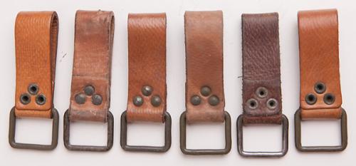 Czechoslovakian belt loop, leather, surplus.