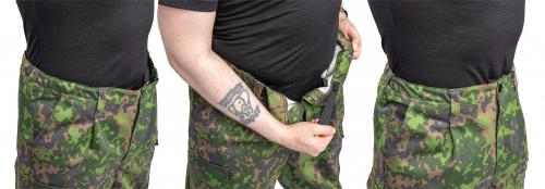 Särmä TST M05 RES cargo pants. This is how you adjust the waist