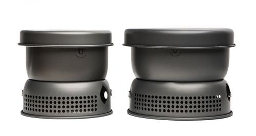 Trangia 25-1UL Camping Stove. Size comparison, model 27 and 25 (HA models pictured).