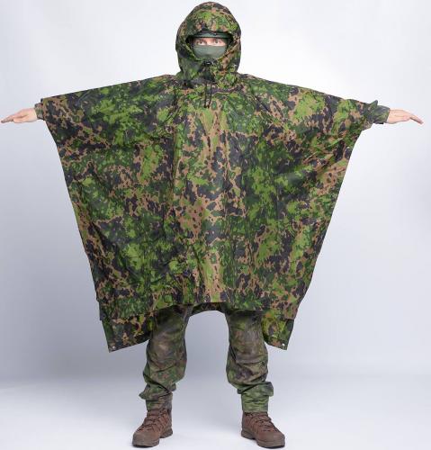 Särmä TST L6 Rain Poncho, M05 woodland camo. 