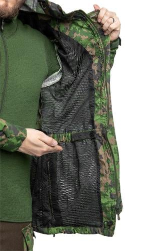 Särmä TST L4 Recon Smock. Elastic button hole webbing for waist adjustment.