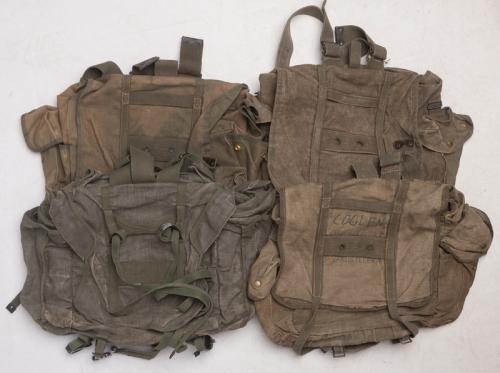 Belgian M55 Paracommando Backpack, Canvas, Surplus. 