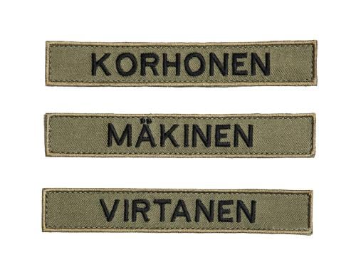 Särmä TST M05 name tag, common names. 