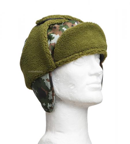 Särmä TST M05 Fur Hat. Fold down neck and ear protector with fleece lining.