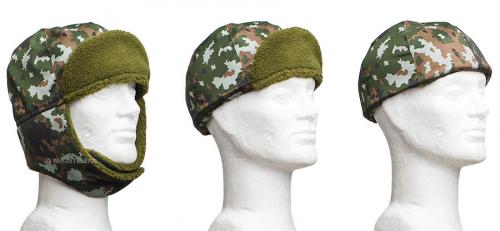 Särmä TST M05 Fur Hat. The fur hat can be worn in many ways, we recommend trying out the drivers style or "helmet".