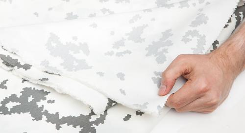 Foxa Viking Camo Fabric, M05 Snow Camo, by the meter.