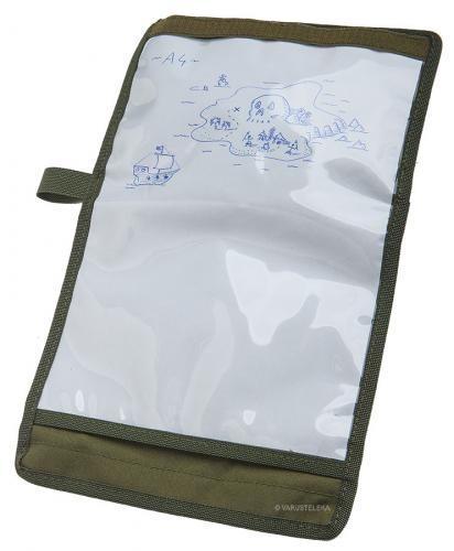 Särmä TST Map pouch. The outside map window fits a complete A4 size paper.