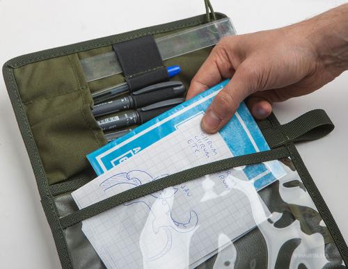 Särmä TST Map pouch. The inside window pocket fits smaller papers and notebooks.