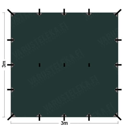 DD Hammocks 3x3 Tarp, DD Multicam.