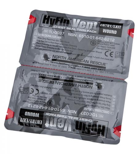 NAR Hyfin Vent Chest Seal Twin Pack. Two-part Twin Pack.