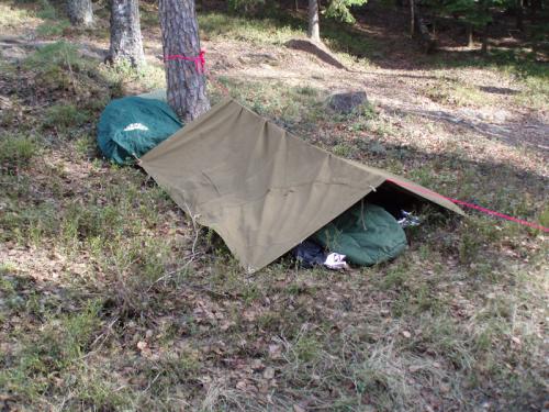 Soviet Plash-palatka, rain cape/shelter half, surplus. One Plash can be used to make a bit too short one man shelter.