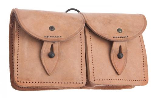 French MAS-49 ammunition pouch, leather, surplus