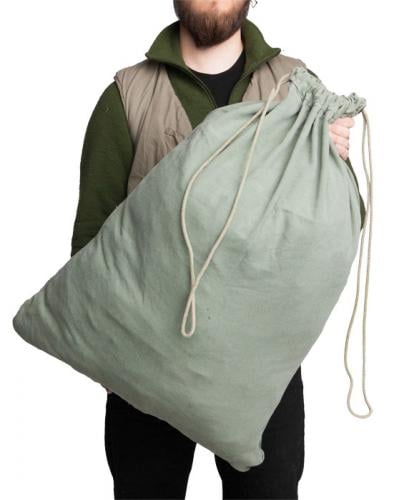 US laundry bag, gray-green, surplus. 