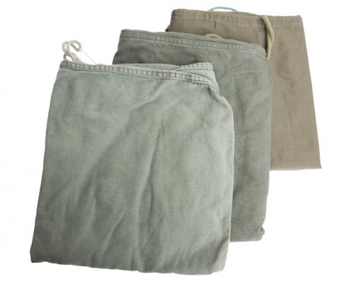 US laundry bag, gray-green, surplus.