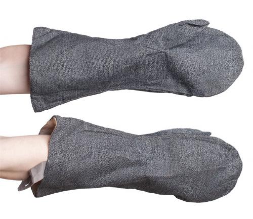 Swiss mittens with flannel lining, surplus Swiss mittens with flannel lining, surplus