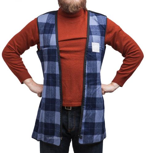 Bundesmarine pea coat, long, surplus. The liner vest can be used on its own, if you are a lunatic.