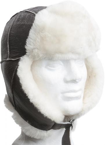 USAF leather fur hat B-3, brown, repro USAF leather fur hat B-3, brown, repro