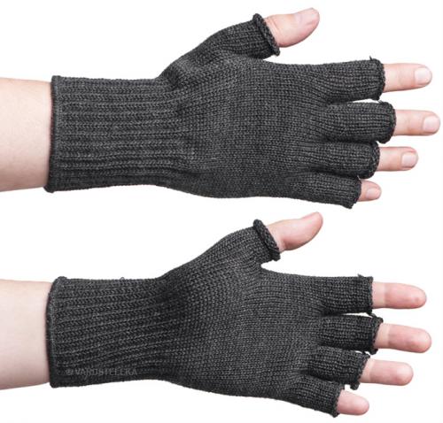 Gray Merino Wool Fingerless Gloves Ssense Uomo Accessori Guanti 