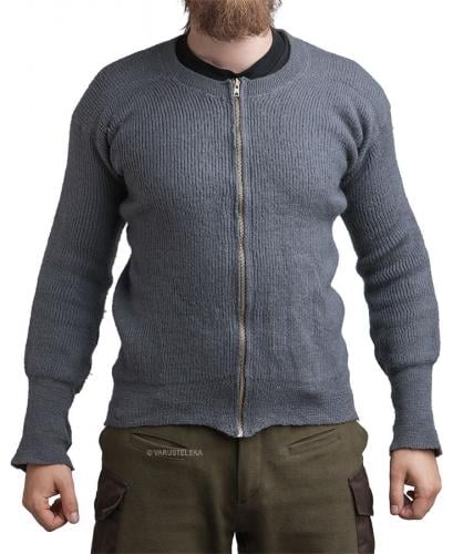 Danish sweater, with zipper, surplus