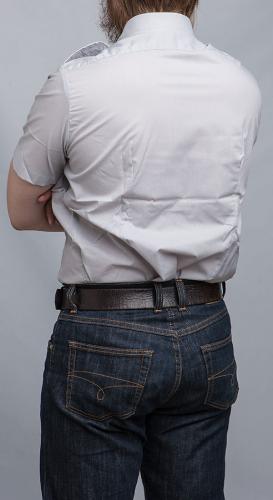 Finnish M58 dress shirt, short sleeve.