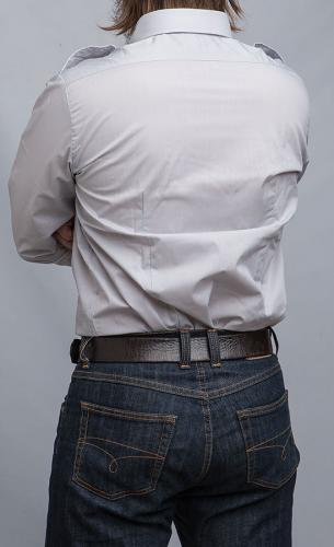 Finnish M58 dress shirt, long sleeve.