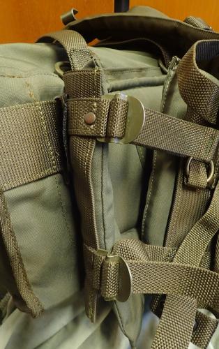 Finnish ladder buckle, surplus. As used in the M/85 combat webbing.