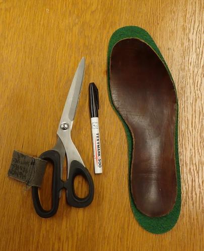 Swedish Felt Insoles, Surplus. Everything you need to cut these in form.