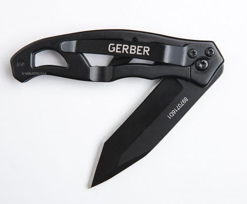 Gerber Paraframe Mini Tanto folding knife.