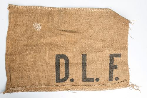 Danish hessian sack, surplus.