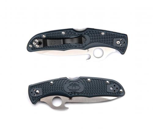 Spyderco Endura 4 Lightweight Emerson Opener. You can change the pocket clip place depending on whether you want to carry it on the left or right side and the blade up or down.