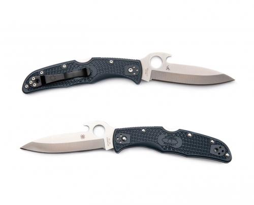 Spyderco Endura 4 Lightweight Emerson Opener. In addition to the Spyderco thumb hole, this knife also has the Emerson wave opening mechanism.