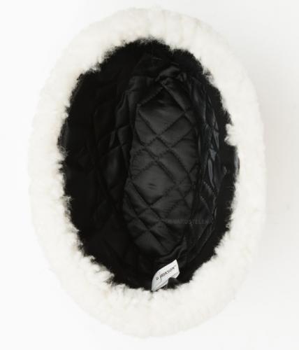 Finnish fur hat "Mannerheim", white, new.