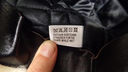 Finnish fur hat "Mannerheim", white, new. The care instructions are simple and strict. Shaping such a glorious hat will make you wet in no time.