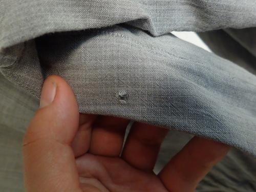 Lotta-Svärd uniform #1. The uniform has just a couple little holes like this.