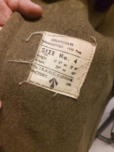 British Pattern 40 greatcoat.