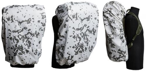 Särmä TST Backpack cover. 70L cover and Finnish military M05 small backpack.