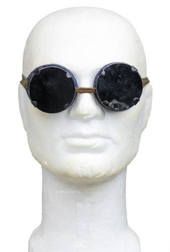 Soviet protective goggles, with dark lenses and cotton band, surplus.