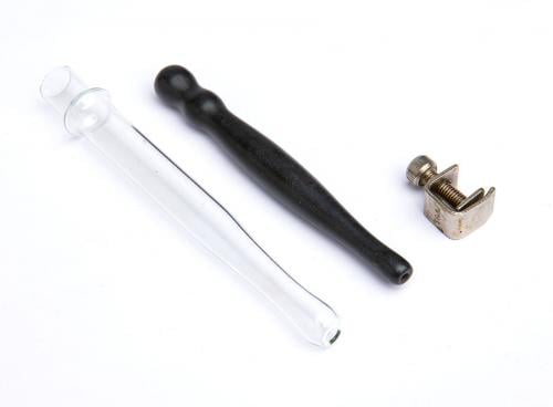 Soviet enema pot with mouth pieces, surplus. Nozzles: glass for professionals, ebonite for casual use. Also included is the flow controller.