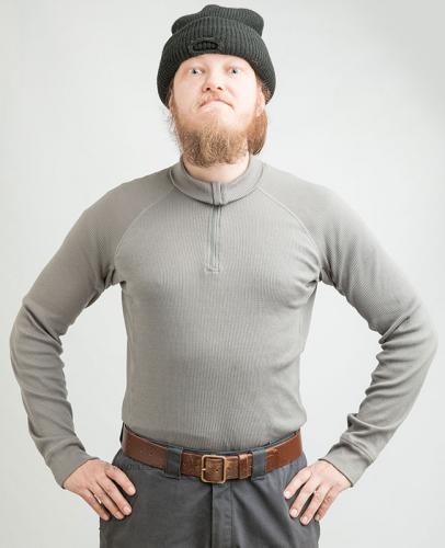 Dutch Turtleneck Shirt w. Zip, Gray, Surplus. Ben jij een oude jas?