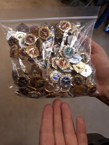 Soviet Ready for Labour and Defence of the USSR badge "GTO", surplus. This is the newest lot. It's most probable you'll get a "golden" one.