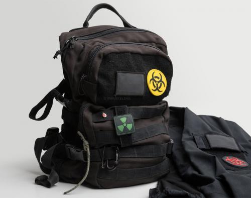 Ionizing radiation, Glow-in-the-dark PVC morale patch.