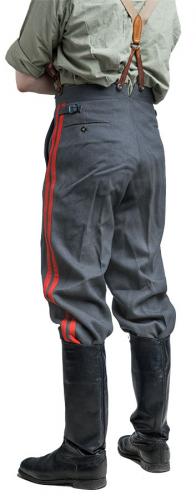 Finnish M36 diagonal wool trousers, with piping, surplus.