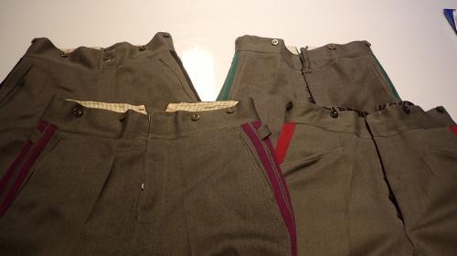 Finnish M36 diagonal wool trousers, with piping, surplus.