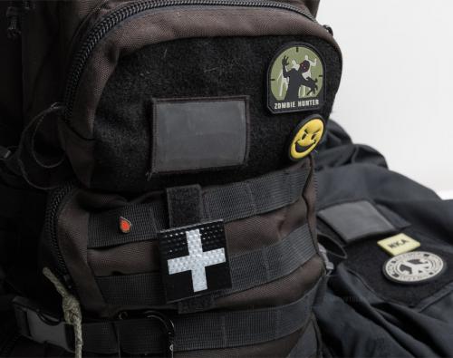 Medical Patch, reflective. MOLLE/PALS velcro bridge sold separately