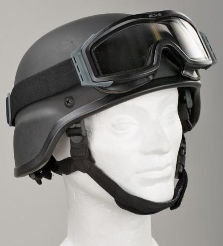 ESS Profile NVG ballistic goggles, black, with spare lens. 