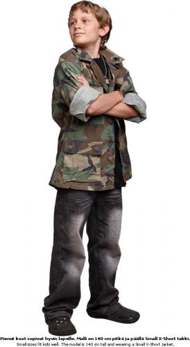 US BDU jacket, Woodland, used.