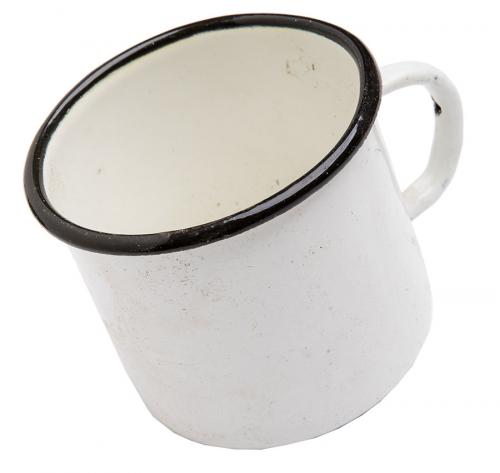CCCP enamel mug, surplus CCCP enamel mug, surplus