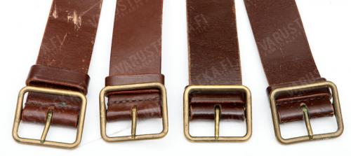 Swiss leather belt, surplus. The condition varies and many belts are missing the leather band