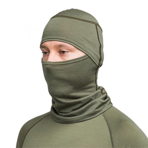 Särmä TST L1 Balaclava, Merino Wool. Worn as a balaclava.