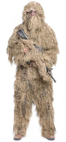 Mil-Tec Ghillie suit. Desert variant for dry grasslands.